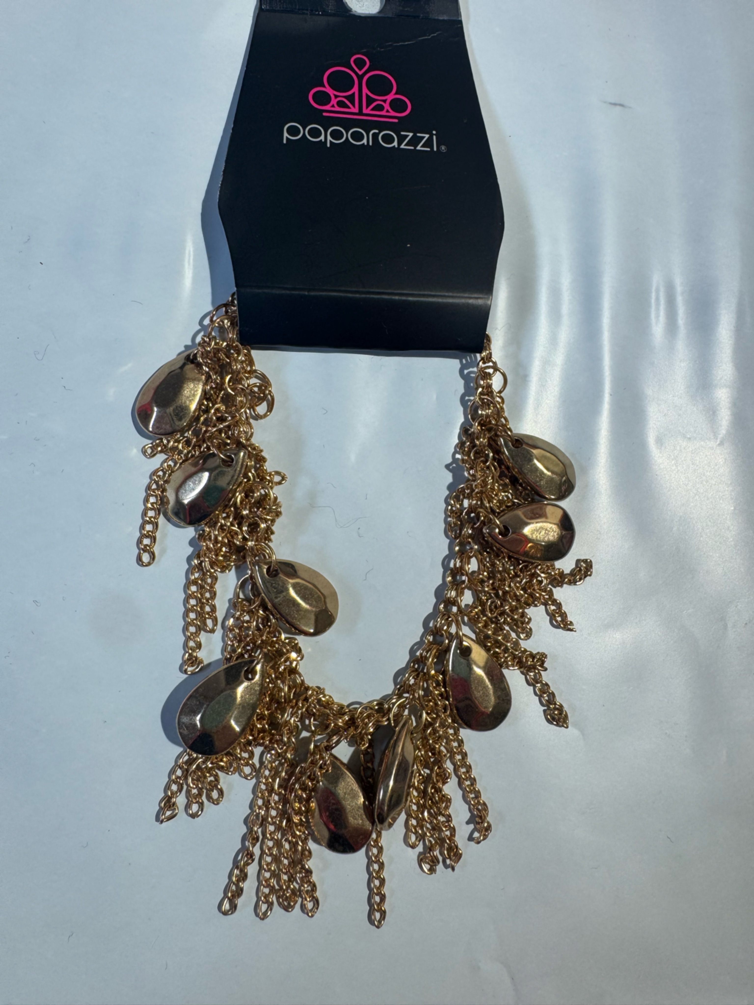 Paparazzi Gold-Tone Teardrop Dangle Bracelet